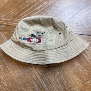 Tabasco Tan Bucket Hat with Embroidery pepper hot sauce mosquito "bite me"